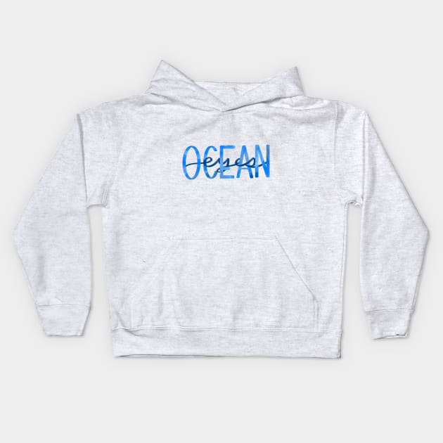 Ocean Eyes Kids Hoodie by sambeurer